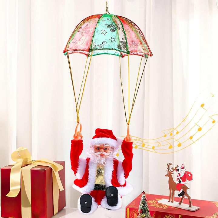 Papá Noel Paracaídas 🎅 GYRO SANTA 🎈 (Giro 360º Atrapa miradas)